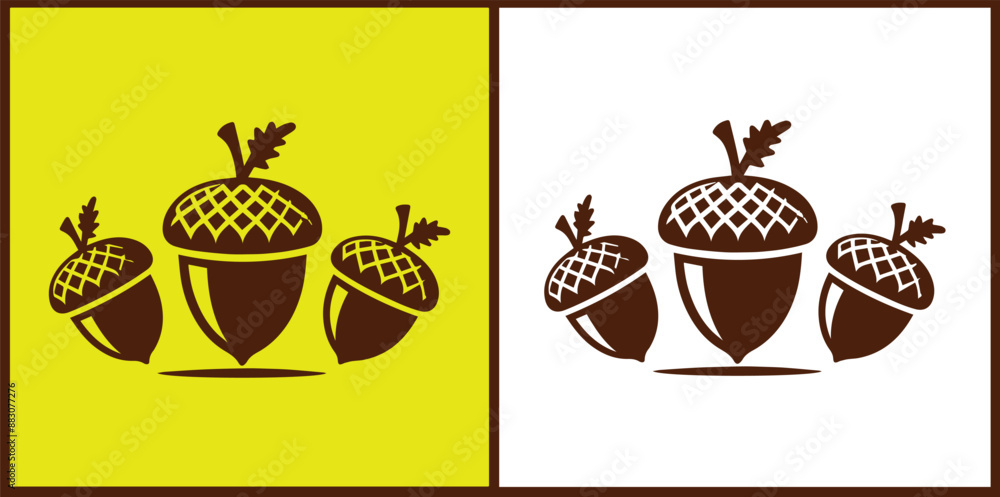 acorn icon set Oak nut Oak seed Oak apple collection Vector illustration acorn icon set Oak nut Oak seed Oak apple collection Vector illustration