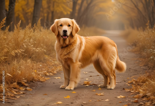 Golden retriever dog