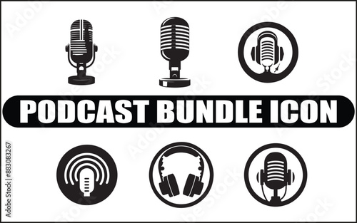  Podcast Icon designs unique and logo Mic Icon