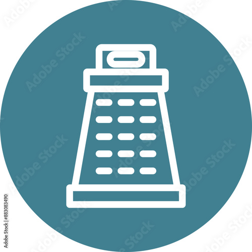 Grater Vector Line White Circles Multicolors