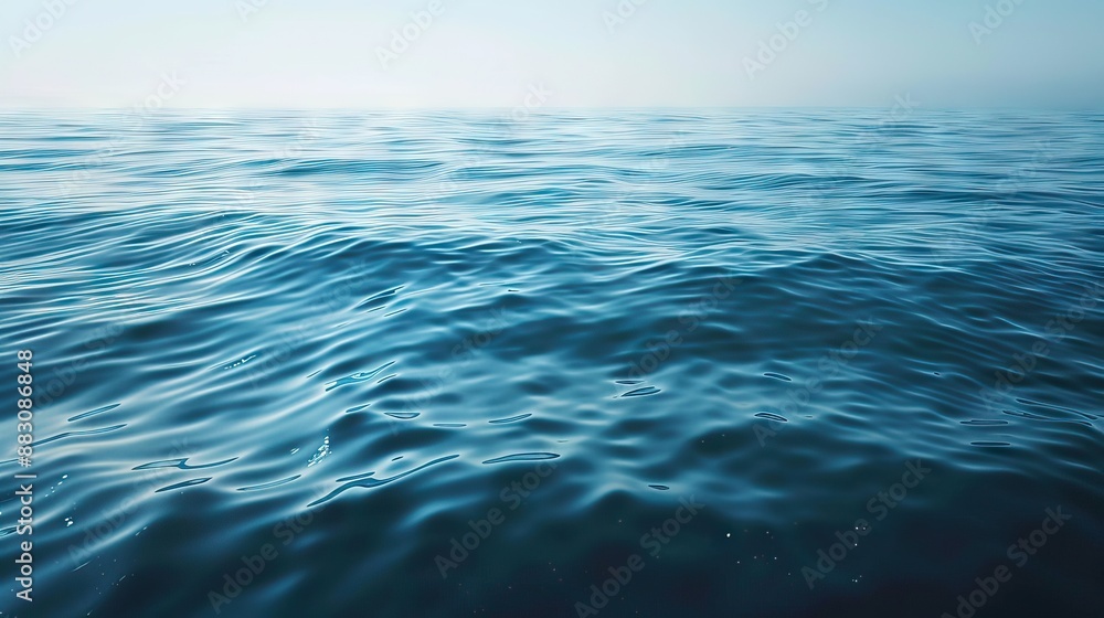 Buoys in the sea, the border of beach for swimming. AI generated illustration Buoys in the sea, the border of beach for swimming. AI generated illustration