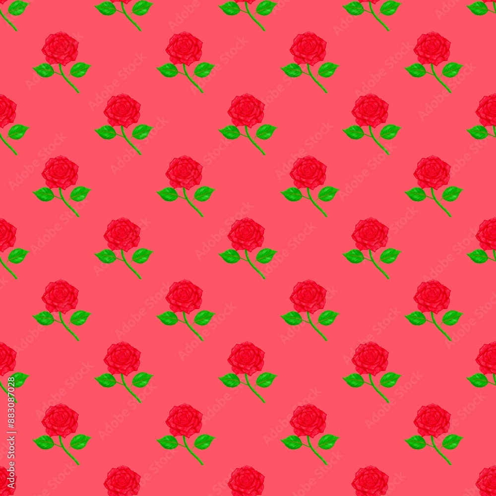 seamless pattern with roses seamless pattern with roses