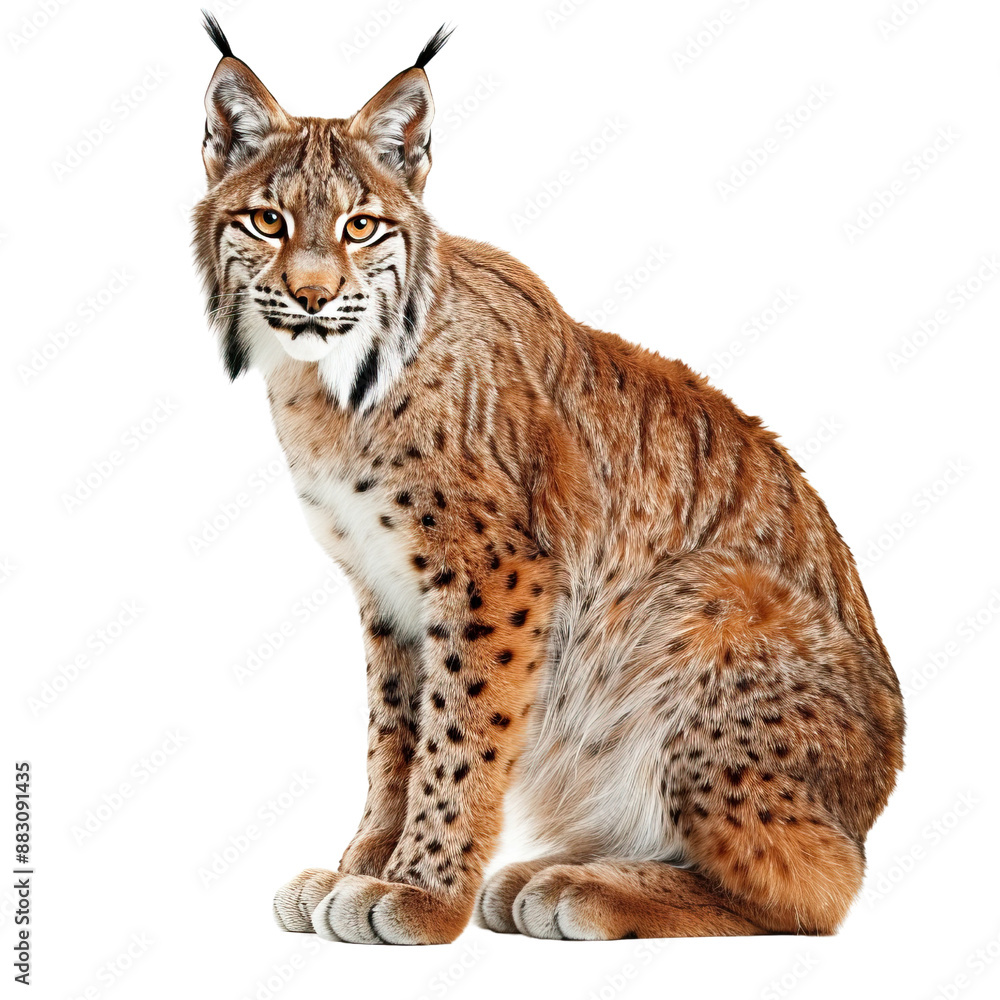lynx isolated on white background lynx isolated on white background