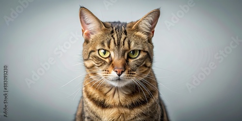 Angry cat looking directly at camera with its ears flattened and fur standing on end , angry, cat, pet, feline, aggressive, mad