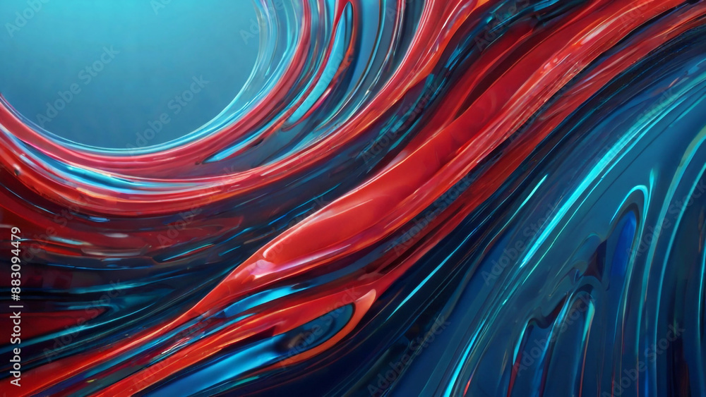 Vibrant Spectrum Abstract Water Flow Vibrant Spectrum Abstract Water Flow