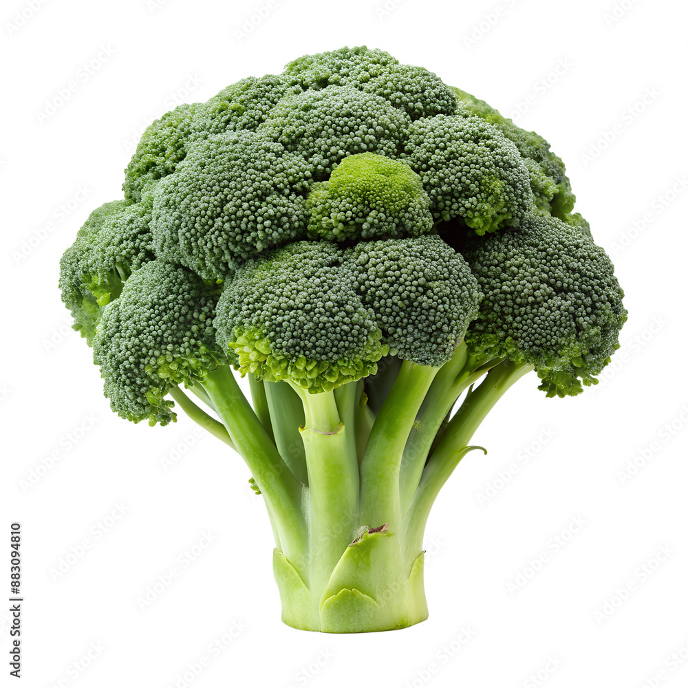 broccoli isolated on a translucent background broccoli isolated on a translucent background