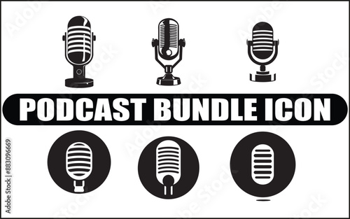  Podcast Icon designs unique and logo Mic Icon