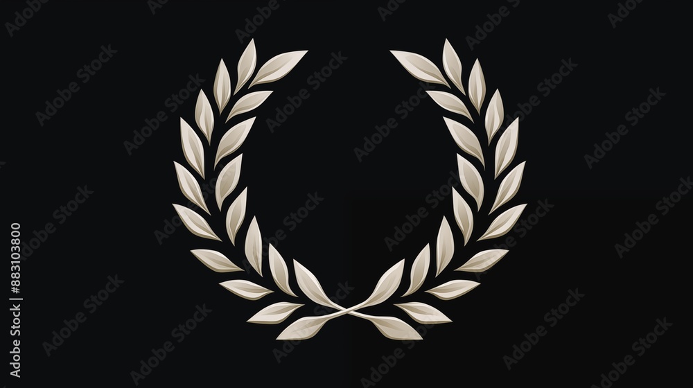Elegant Laurel Wreath Symbolizing Victory and Honor Elegant Laurel Wreath Symbolizing Victory and Honor
