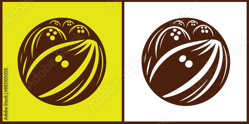 bowling ball icon set bowling ball symbol collection Vector illustration
