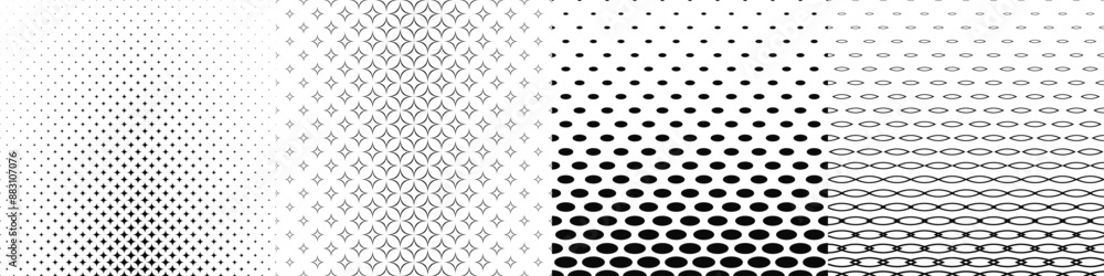 Black and white pattern collection Black and white pattern collection