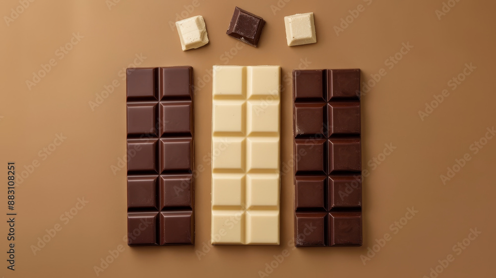 the delicious variety of milk, dark, and white chocolate bars, perfect for any content related to sweets and confectionery.
the delicious variety of milk, dark, and white chocolate bars, perfect for any content related to sweets and confectionery.