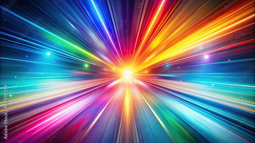 Colorful and vibrant speed of light trails abstract background, swirling, spinning, colorful Colorful and vibrant speed of light trails abstract background, swirling, spinning, colorful