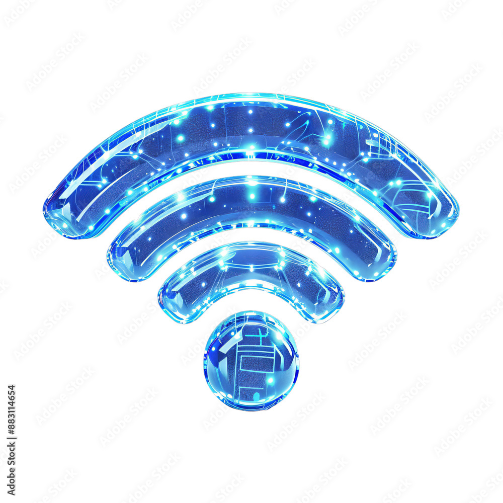 WIFI signal symbo, 3d style