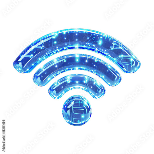 Obraz na płótnie WIFI signal symbo, 3d style w salonie