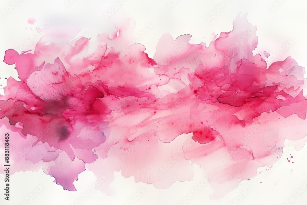 Fototapeta premium pink watercolor stain, Generative AI