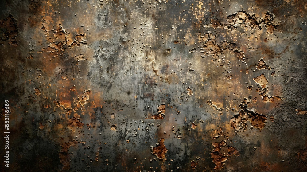 Rusty Metal Texture: A Weathered and Oxidized Surface Rusty Metal Texture: A Weathered and Oxidized Surface