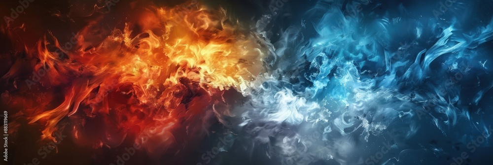 Abstract Fire and Ice Abstract Fire and Ice