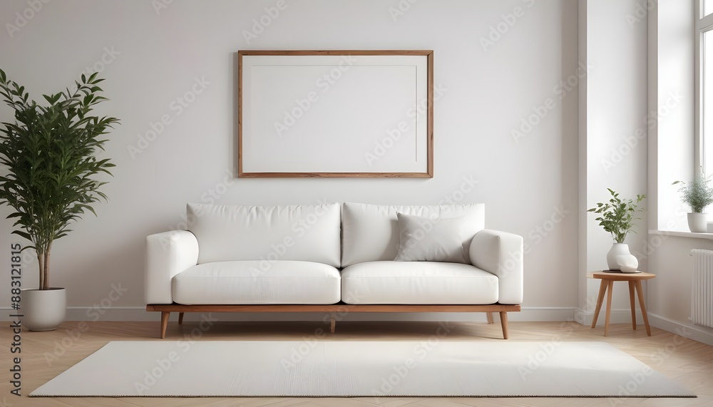 Frame mockup, ISO A paper size. Bedroom poster mockup. Modern interior design. Living room Interior mockup with house background. 3D render Frame mockup, ISO A paper size. Bedroom poster mockup. Modern interior design. Living room Interior mockup with house background. 3D render