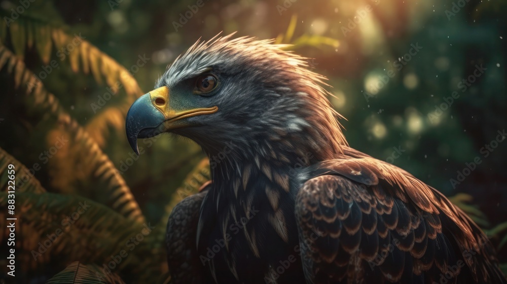 Fototapeta premium Majestic Eagle in the Forest