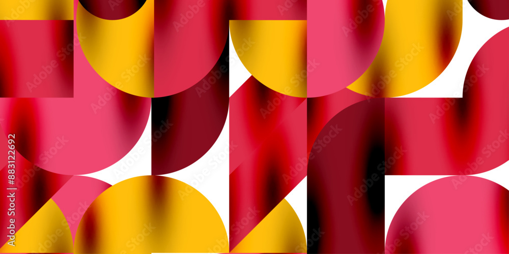 Shadow effect shiny circles and round triangles geometric modern art. Vector Illustration For Wallpaper, Banner, Background, Card, Book Illustration, landing page Shadow effect shiny circles and round triangles geometric modern art. Vector Illustration For Wallpaper, Banner, Background, Card, Book Illustration, landing page
