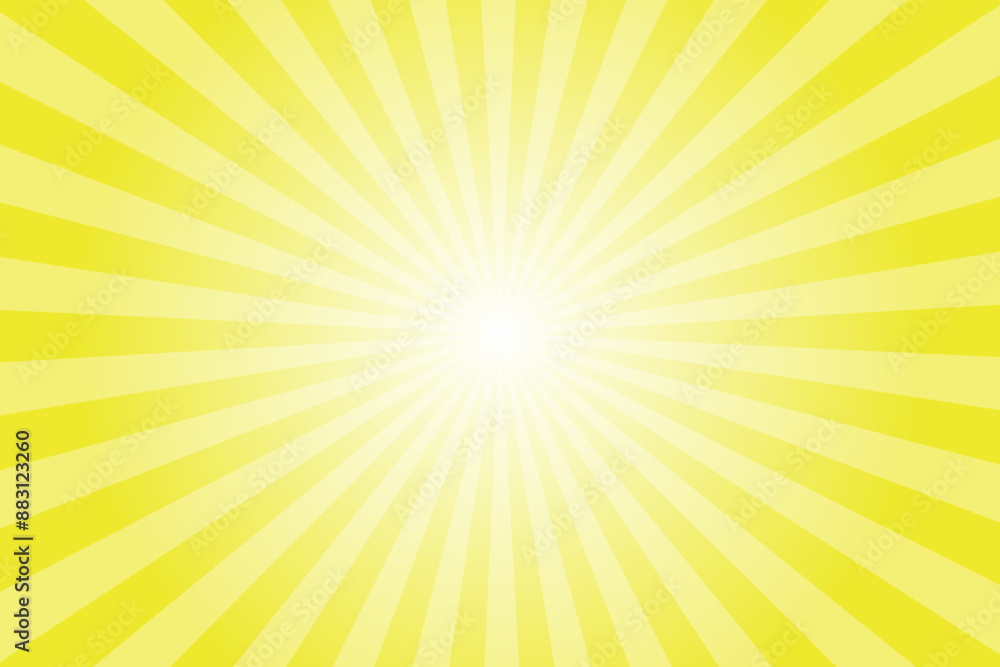 Pika Yellow Sunburst Background - Vector Illustration Pika Yellow Sunburst Background - Vector Illustration