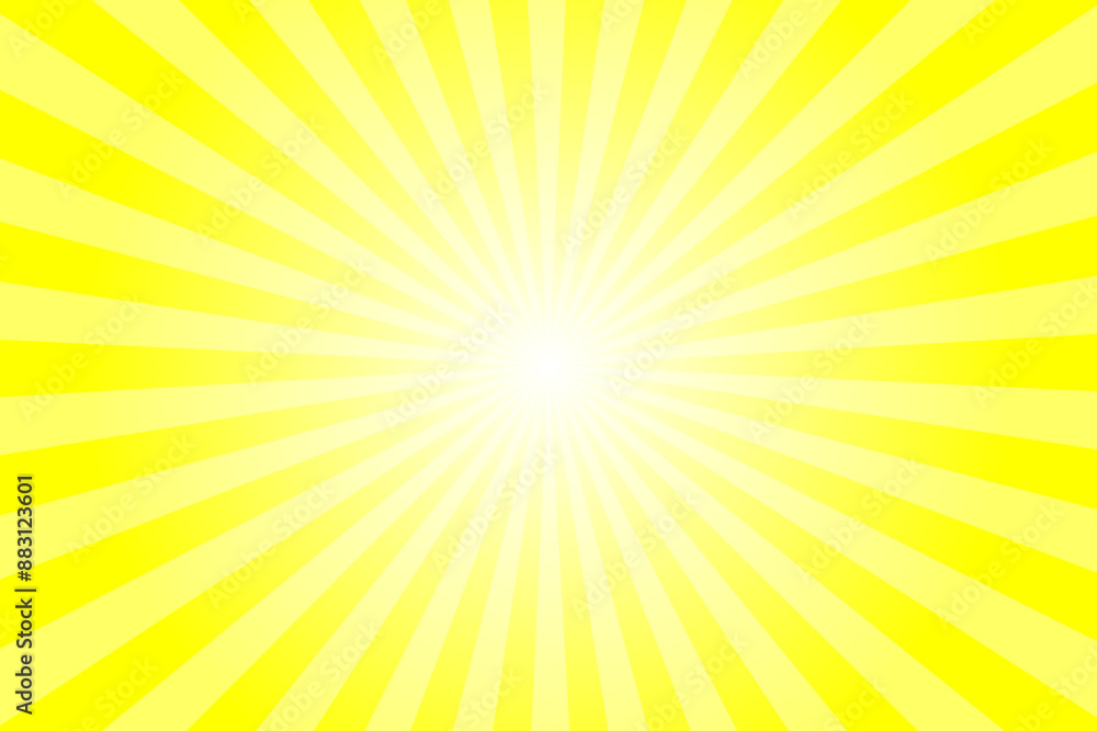 Yellow Background with White Sun Ray. Pattern of Starburst. Abstract Bright Yellow Texture with Light of Sunburst. Radial Beam of Sunlight. Retro Background with Flash. Design of Sunbeams. Yellow Background with White Sun Ray. Pattern of Starburst. Abstract Bright Yellow Texture with Light of Sunburst. Radial Beam of Sunlight. Retro Background with Flash. Design of Sunbeams.