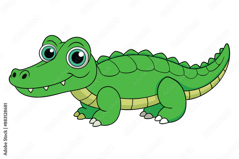 Fototapeta premium American Alligator Adobe Illustrator Artwork