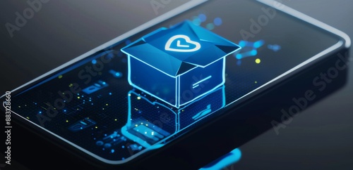 Digital Voting Revolution: The Concept of Modern Election Systems with Ballot Box Icons Representing Secure and Transparent Governance