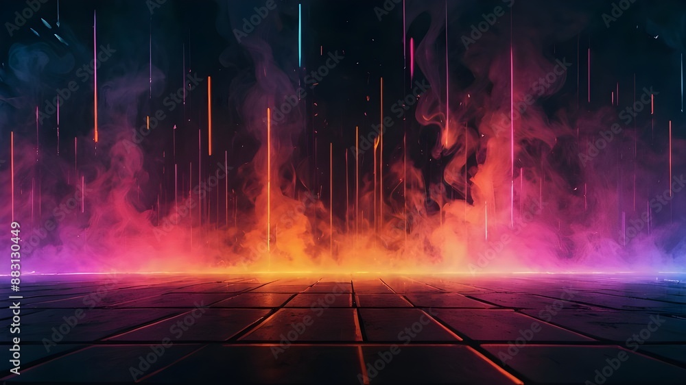 Obraz premium abstract background with glowing lines