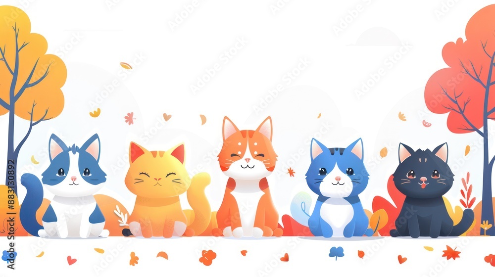 Naklejka premium background image shiba cat