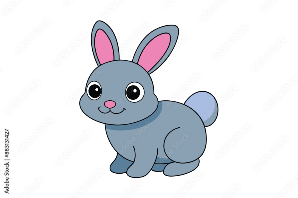 Fototapeta premium cute Rabit Adobe Illustrator Artwork