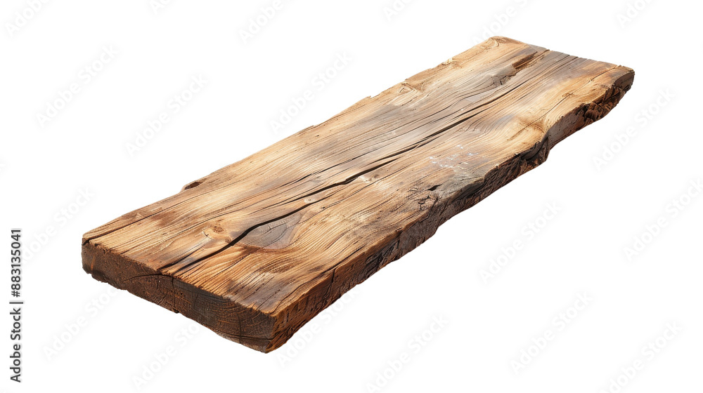 Fototapeta premium Rustic Weathered Wooden Plank in Natural Light Setting