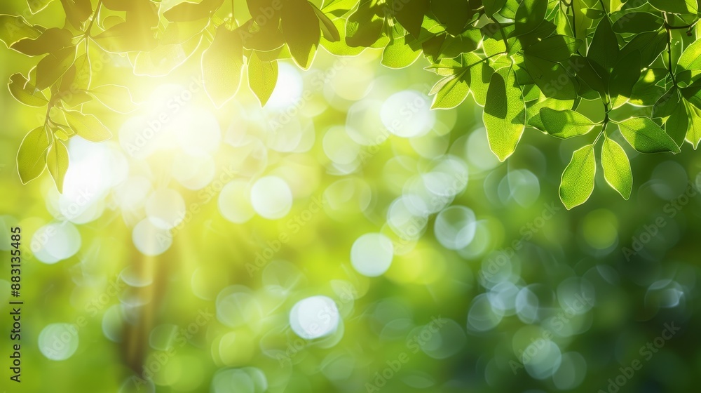 Sunlight Through Green Leaves, Bokeh, Nature, Photography, Spring Sunlight Through Green Leaves, Bokeh, Nature, Photography, Spring