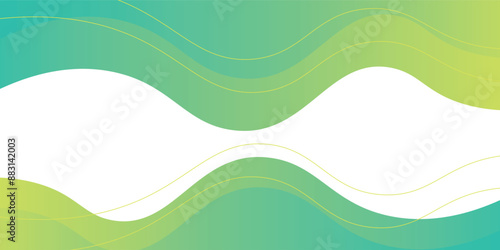 Colorful template banner with gradient color. Design with liquid shape. vector