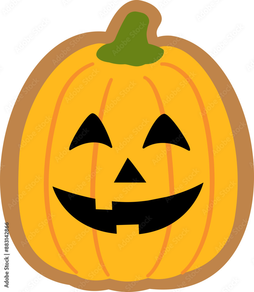 Cute Halloween pumpkin shaped gingerbread cookies vector.
Isolated Halloween pumpkin ginger cookie image. Cute Halloween pumpkin shaped gingerbread cookies vector.
Isolated Halloween pumpkin ginger cookie image.