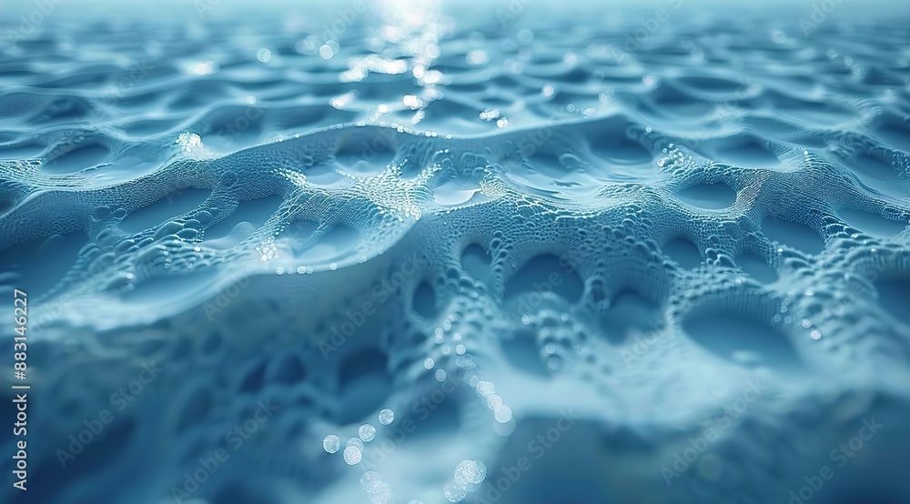 water drops on blue water drops on blue