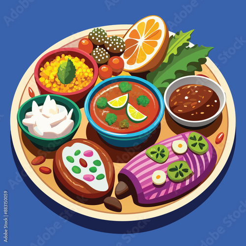 Mexican food vector illustrations
