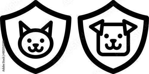 ペット保険のアイコン（Pet insurance icon）