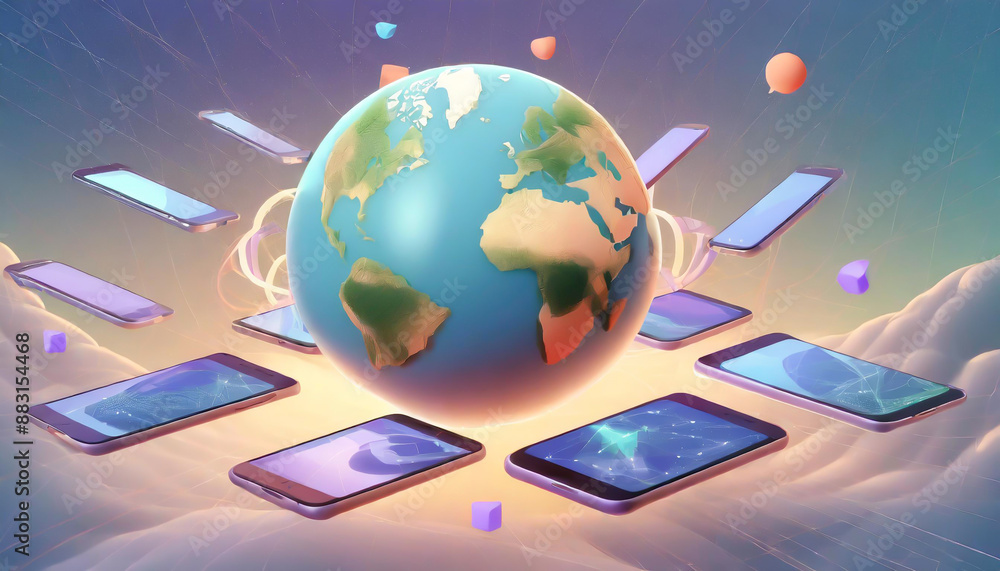 Fototapeta premium スマートフォン