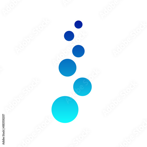 chiropractic spine logo circle vector eps