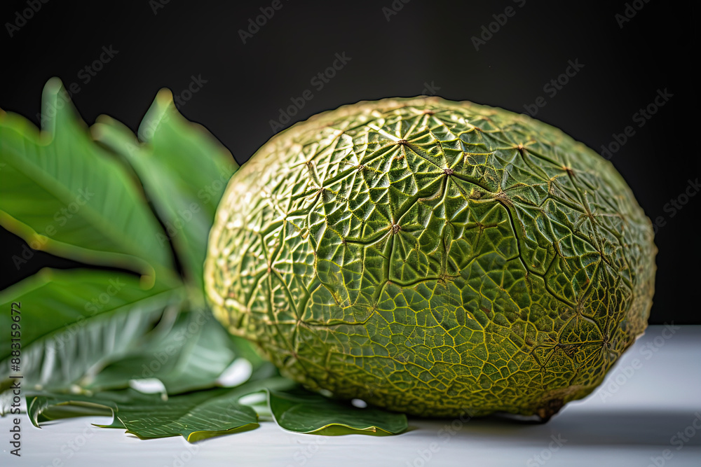 Obraz premium breadfurit on black background