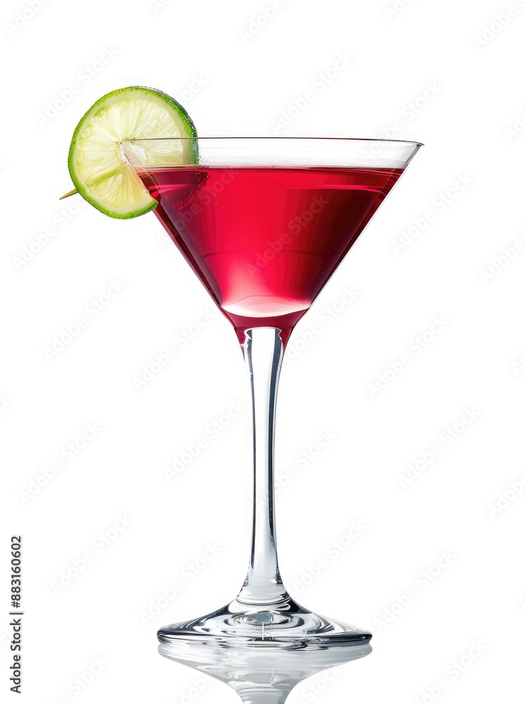 Cosmopolitan Cocktail with Lime Garnish Cosmopolitan Cocktail with Lime Garnish