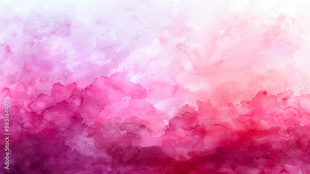 Fototapeta premium Abstract Pink Watercolor Background, Feminine Design, Romantic Watercolor Texture, Soft Pink Paint Wash, Delicate Background, Blush Pink Artwork, Artistic Backdrop, Modern Art Painting