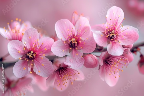 Pink Cherry Blossoms, Spring Flowers, Nature Beauty