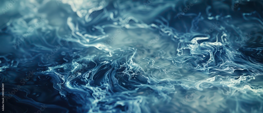 Abstract Swirling Blue and White Liquid Pattern Abstract Swirling Blue and White Liquid Pattern