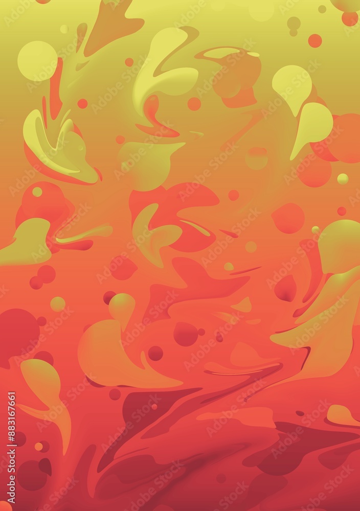 Naklejka premium red and yellow background