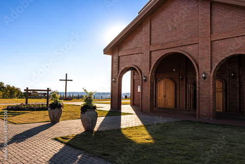 Marilia, Sao Paulo, Brazil. July 2, 2024. Monastery of Divine Mercy, of the Contemplative Brothers of Merciful Jesus, located in the city of Marilia , Sao Paulo State, Brazil photo