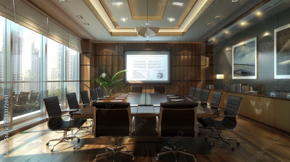 Modern Boardroom Meeting Room Interior Design. Modern Boardroom Meeting Room Interior Design.