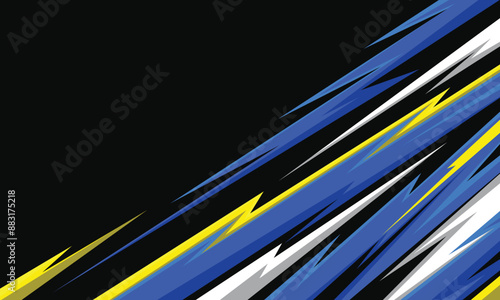 Racing abstract geometric car wrap vinyl sticker background