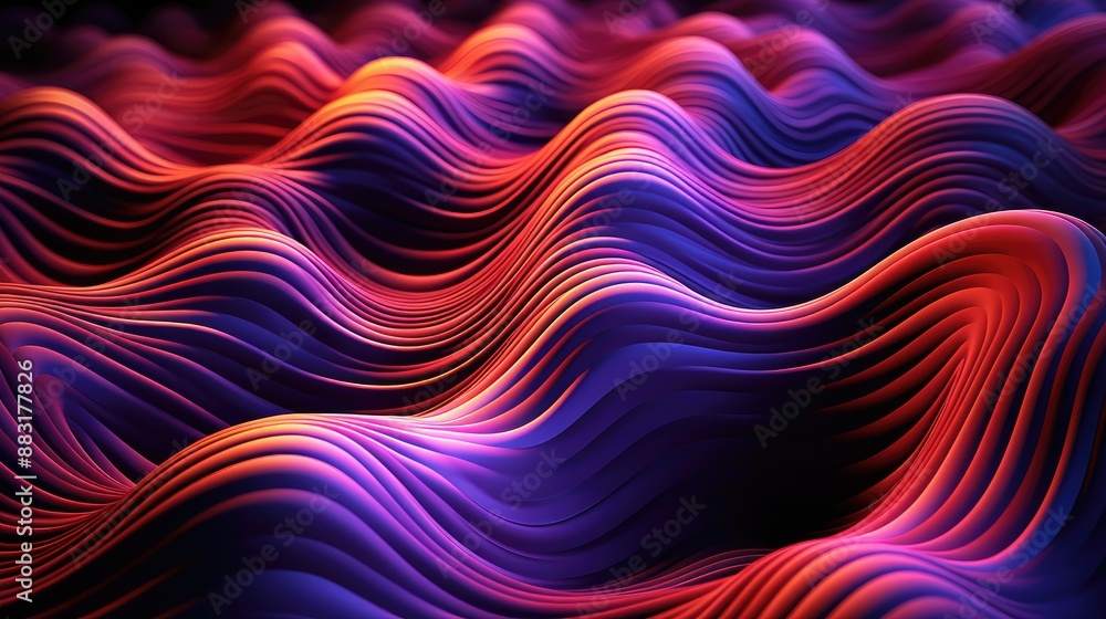 Abstract background with blue glowing digital mesh waves on dark purple surface, 3D rendering, abstract futuristic wallpaper design for business presentations, high detail, Abstract background with blue glowing digital mesh waves on dark purple surface, 3D rendering, abstract futuristic wallpaper design for business presentations, high detail,